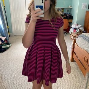 Polo Ralph Lauren Kids XL (16) short sleeve pink/red and navy striped dress!